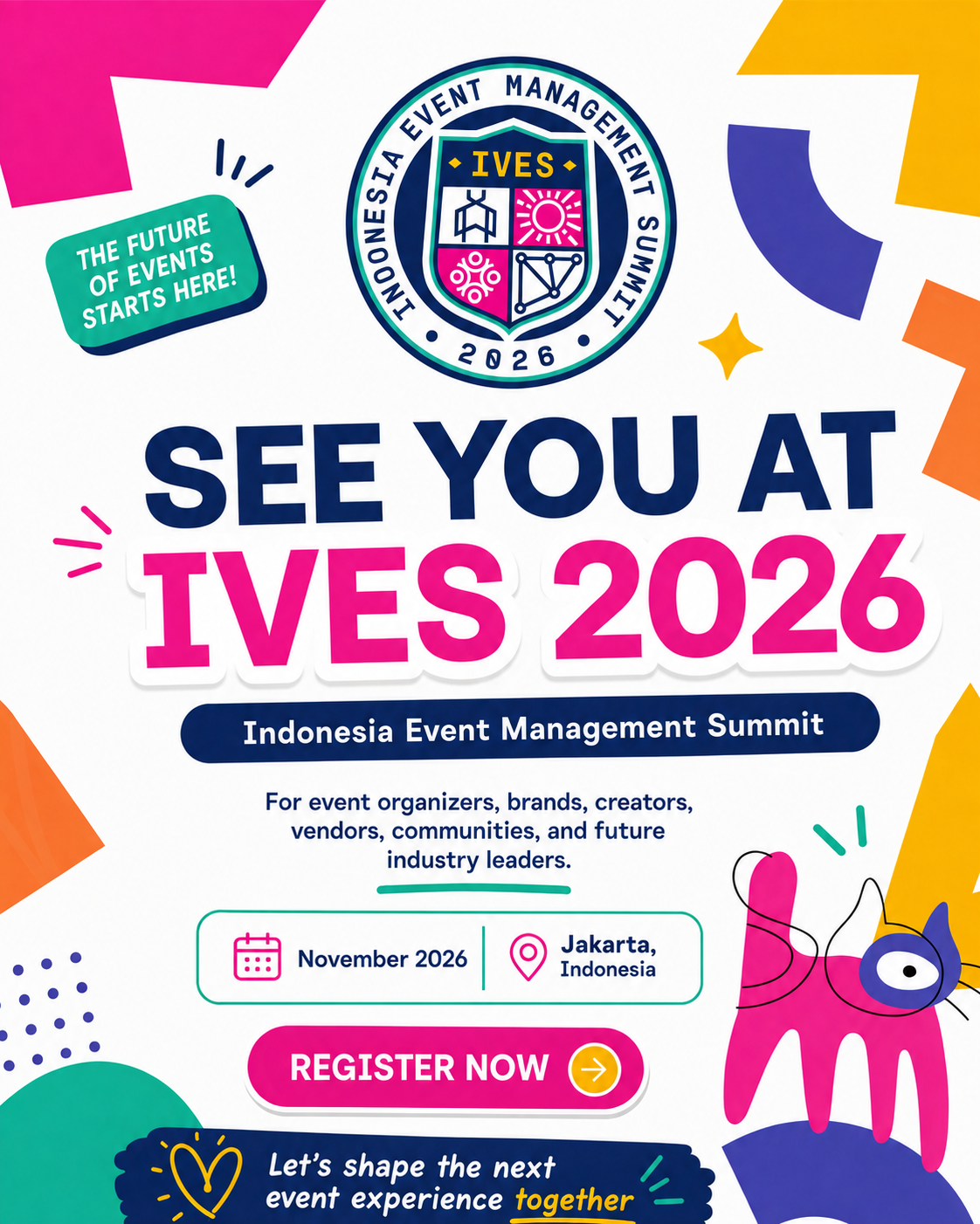 Poster Sampai jumpa di IVES 2026, November 2026, Jakarta